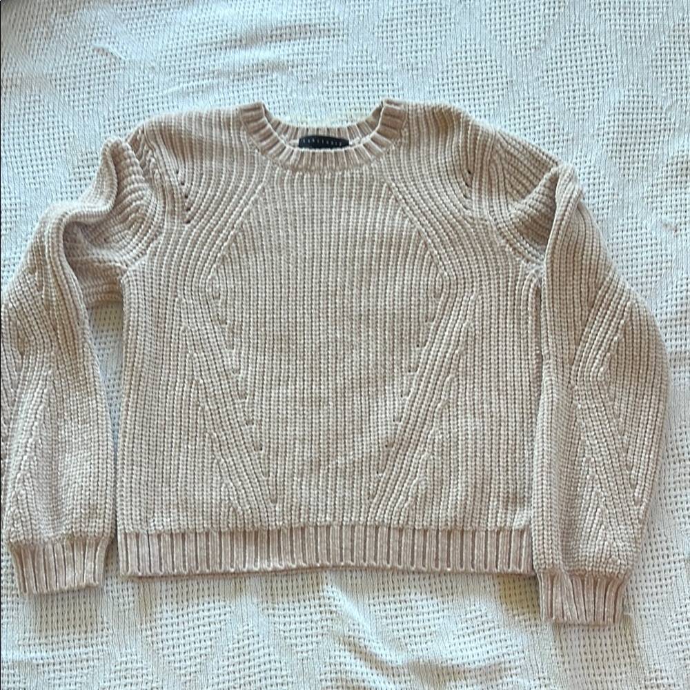 SANCTUARY Cozy Chenille Sweater, pale blush color. In like new condition.